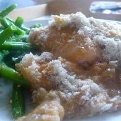 Baked Fish With Lemon Mushroom Sauce