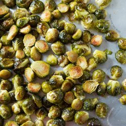 Garlic Roasted Brussels Sprouts