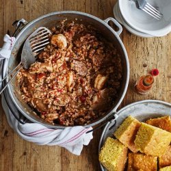 Chicken, Shrimp and Sausage Jambalaya