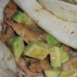 Lime and Beer Pork With Easy Chunky Guacamole
