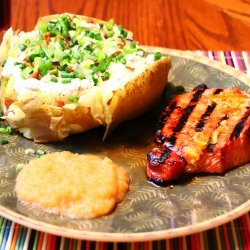 Orange Bourbon Glazed Pork Chops