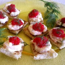 Toast With Shrimp & Roe (Toast Skagen)