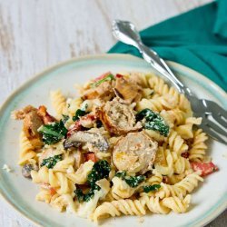 Pasta With Sun Dried Tomatoes and Sausage