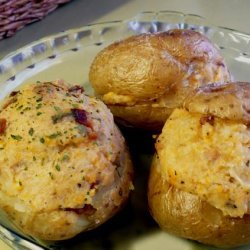 Loaded Deviled Baked Potatoes