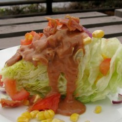 Wedge Salad With Barbecue Ranch Dressing