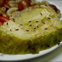 Sliced, Baked Cabbage