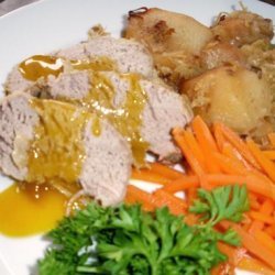 Crock Pot Pork With Sauerkraut, Apple & Potato