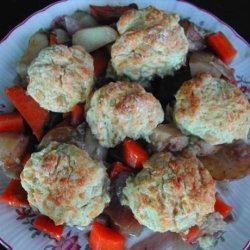 Winter Veggies Under a Fluffy Cheddar Blanket