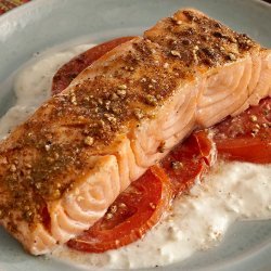 Salmon with Cucumber Sauce