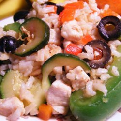 Warm Chicken Breast and Rice Salad