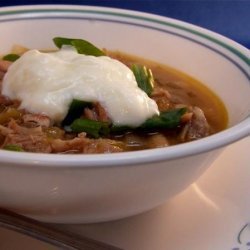 Green and White Crock Pot Chili