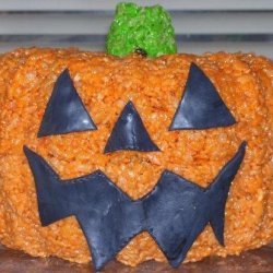 Rice Krispy Jack O Lantern