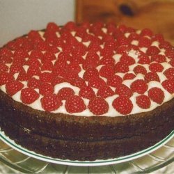 Chocolate Raspberry Torte With Mocha Cream Filling