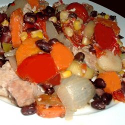 Crock Pot Recipe Black Beans and Corn Etc.