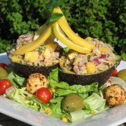 Tuna and Mango Stuffed Avocados