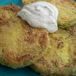 Fried Green Tomatoes With Creamy Horseradish Sauce