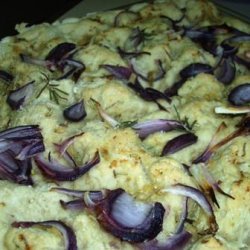 Red Onion, Garlic and Rosemary Focaccia