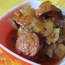 Slow Simmered Sweet and  Sour Kielbasa