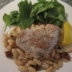 Tuna Steak With Cannellini Beans