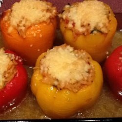 Orzo Stuffed Peppers