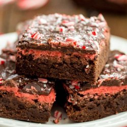 Candy Cane Brownies