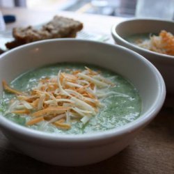 Broccoli Soup With Sharp Cheddar