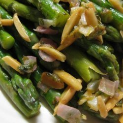 Steamed Asparagus With Almond Butter