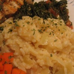 Lazy Garlic Parmesan Risotto