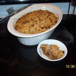 Pumpkin Bread Pudding With Dutch Honey Syrup