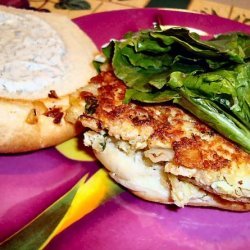 Jammin Salmon Burgers With Dill Mayo