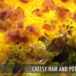 Cheesy Ham and Potato Casserole