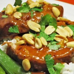 Pork Sirloin Roast With Thai Peanut Sauce (Slow Cooker)