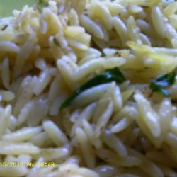 Toasted Orzo With Parsley