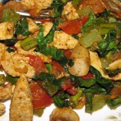 Garlic Chicken Tomato Fry