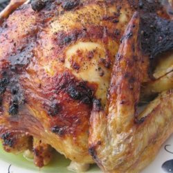 Roast Chicken With Black Pepper Glaze