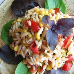 Orzo Salad With Basil-Sherry Vinaigrette