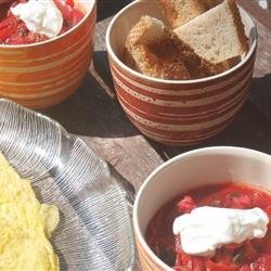 Ukrainian Red Borscht Soup