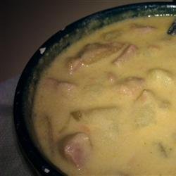 Ham, Potato, and Cheese Soup