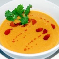 Spicy Sweet Potato and Coconut Soup