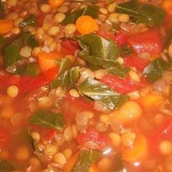 Lentil and Green Collard Soup