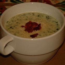 Spinach and Blue Cheese Soup