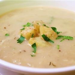 Roasted Garlic Potato Soup