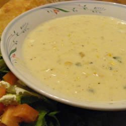 Poblano Corn Chowder