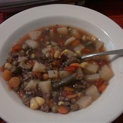 Hobo Beef and Vegetable Soup