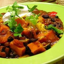 Sweet Potato and Black Bean Chili