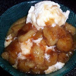 Microwaved Bananas Foster