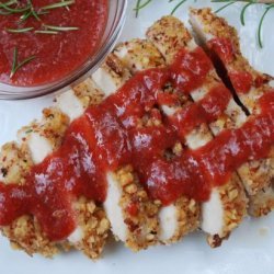 Almond Crusted Chicken With a Strawberry Balsamic Sauce