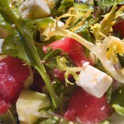 Watermelon, Cucumber and Feta Salad