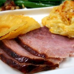 Brown-Sugar-Glazed Ham With Pineapple