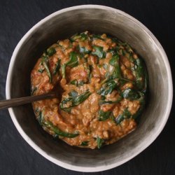 Red Lentils and Spinach